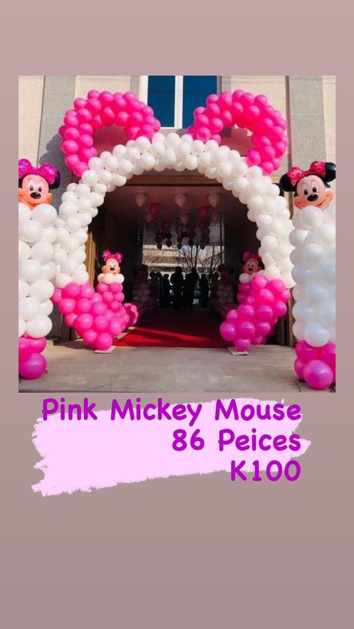 Pink Mickey Mouse Balloons