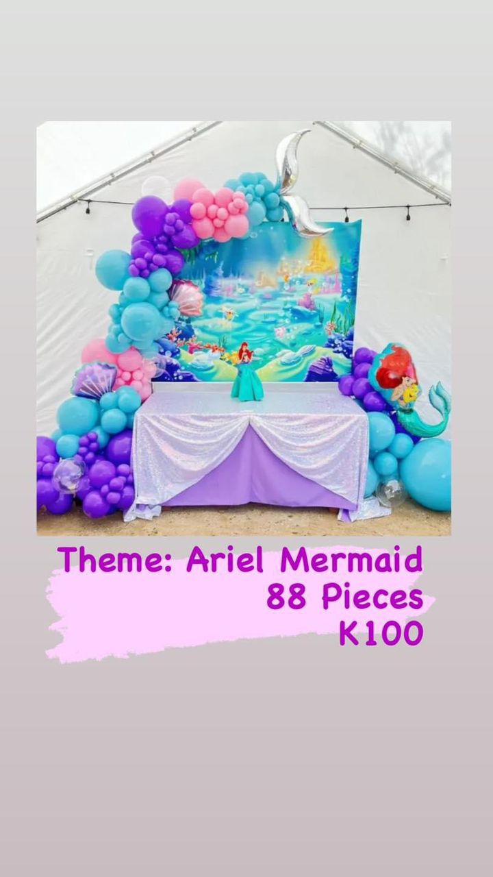 Ariel Mermeid Balloons